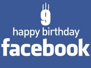 happy birthday Facebook